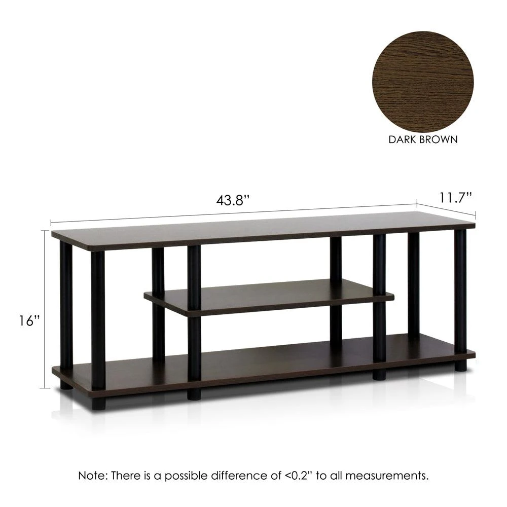 Furinno Turn-N-Tube No Tools 3-Tier Entertainment TV Stands 2