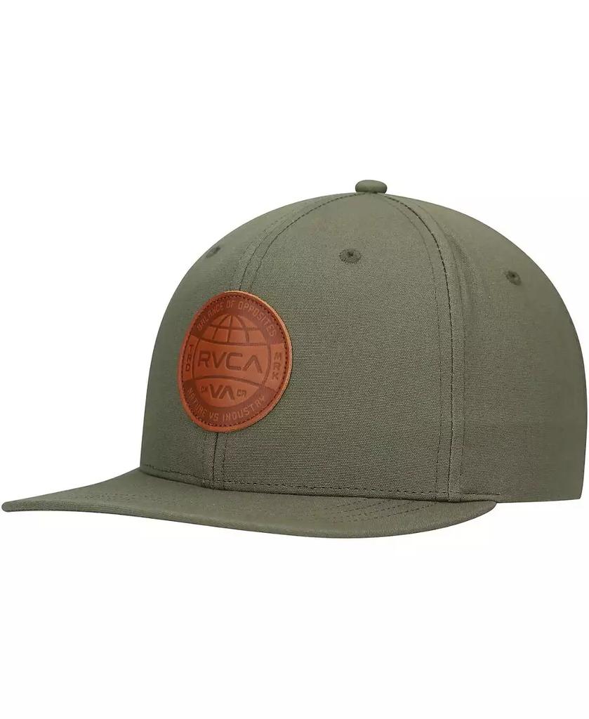 RVCA Men's Olive Sealed Snapback Hat