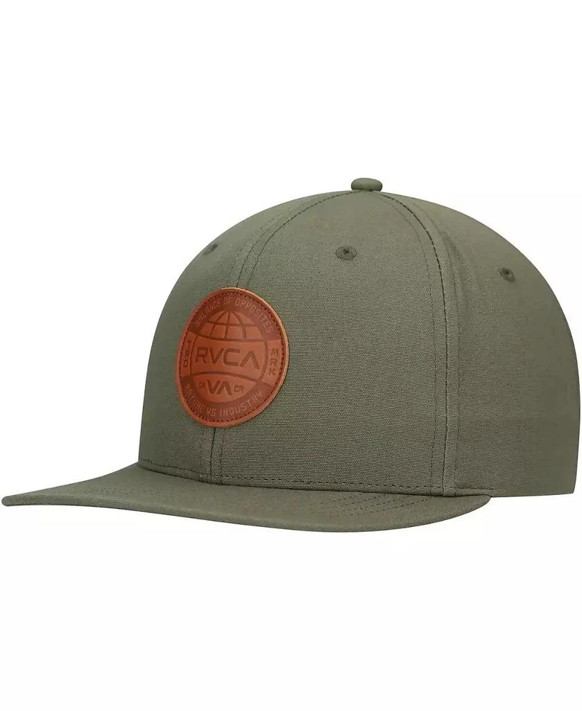RVCA Men's Olive Sealed Snapback Hat 1