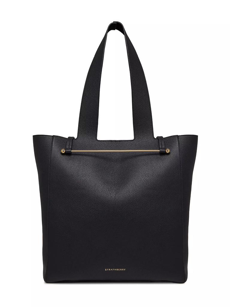 Strathberry Melody Grain Leather Tote Bag