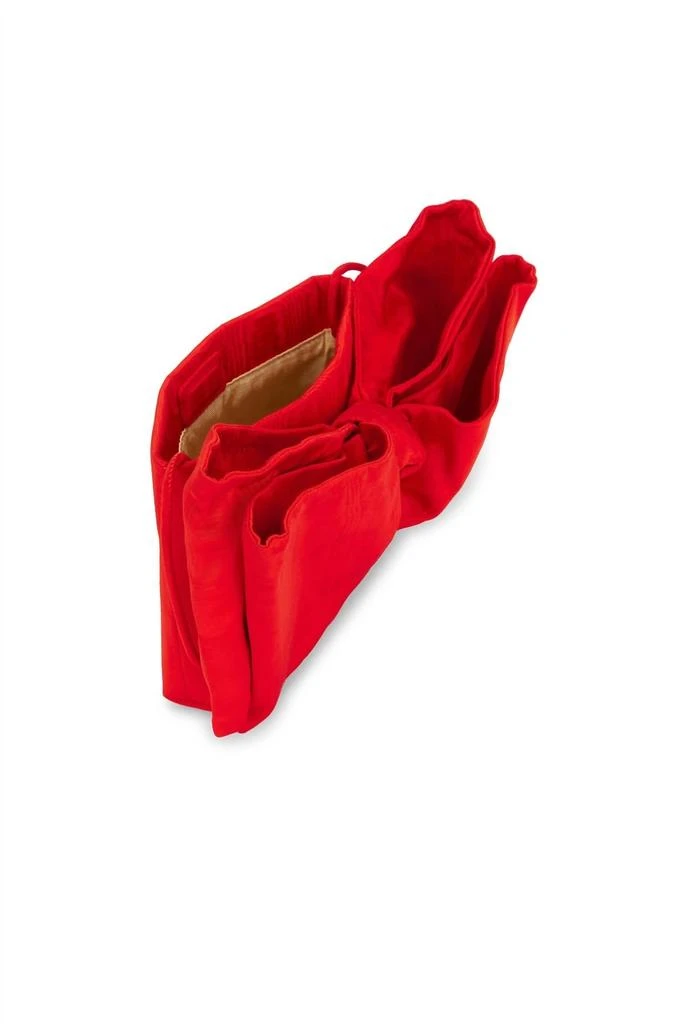 Loeffler Randall Valerie Bow Clutch Bag In Red 3