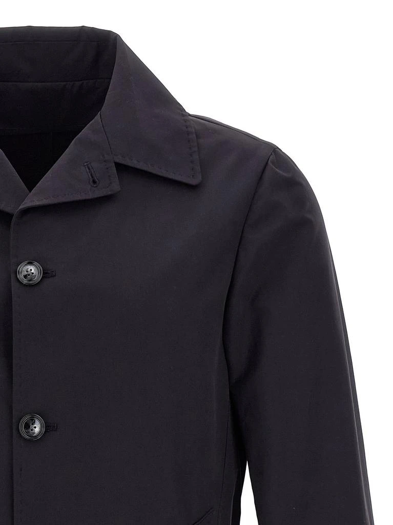 BARBA Barba Single Breasted Overcoat 3