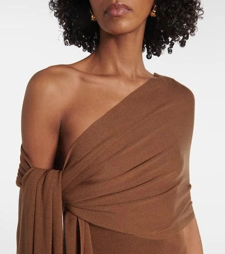 Aya Muse Hale one-shoulder silk-blend maxi dress 4