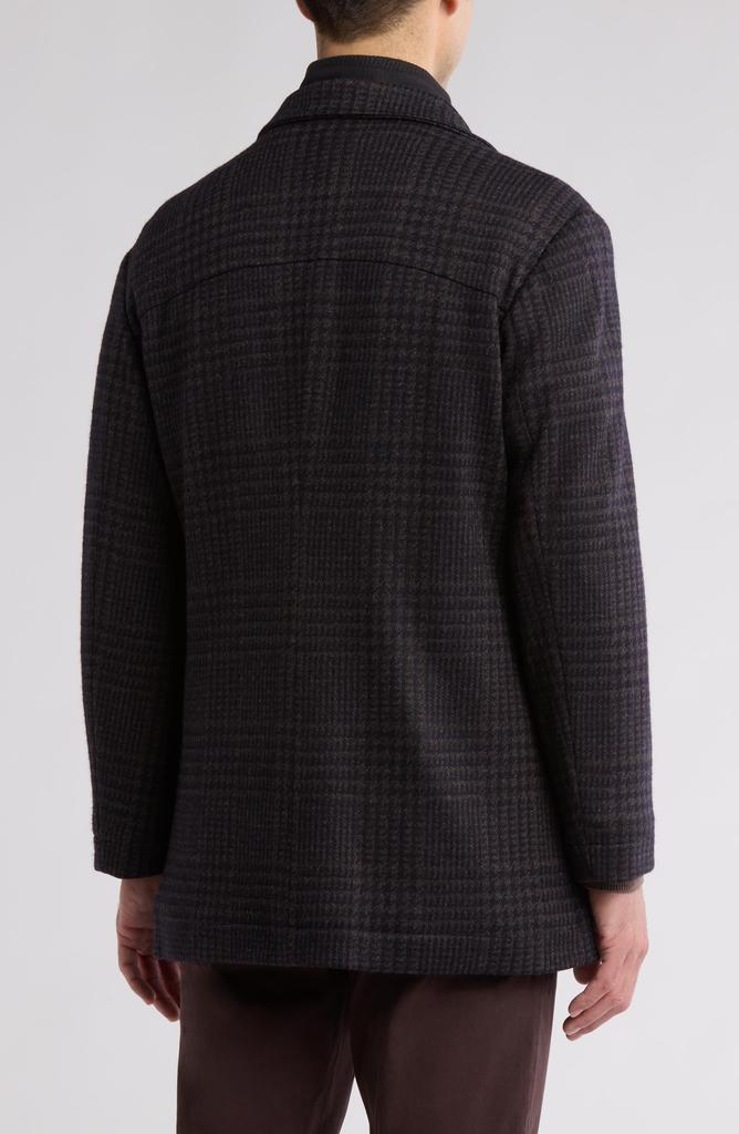 English Laundry Wool Blend Coat with Quilted Bib