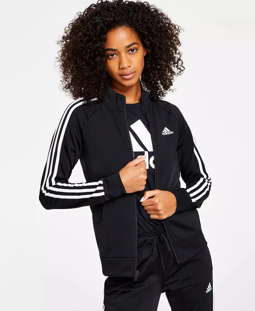 adidas Women's 3-Stripe Tricot Track Jacket, XS- 9