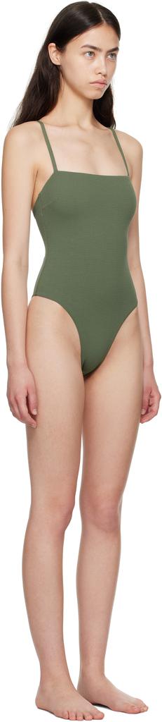 Matteau Khaki Petite Square Maillot Swimsuit