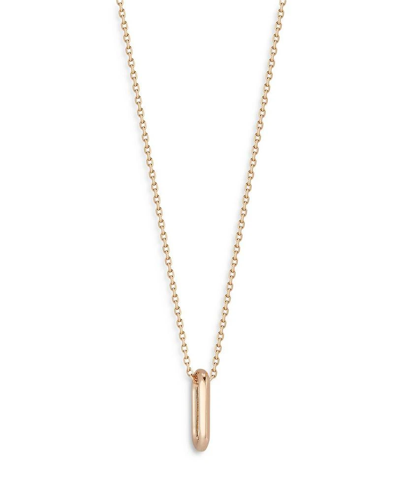 Walters Faith 18K Rose Gold Saxon Mini Link Pendant Necklace, 16" 1
