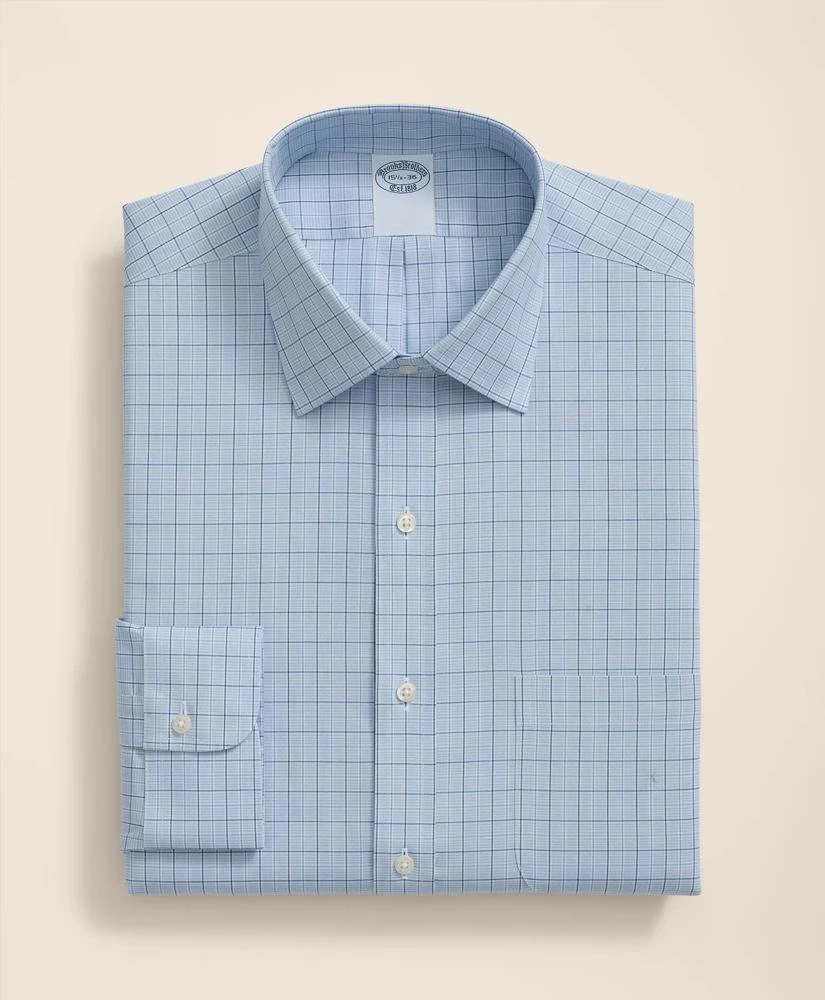 Brooks Brothers Stretch Supima® Cotton Non-Iron Pinpoint Oxford Ainsley Collar, Ground Check Dress Shirt 3