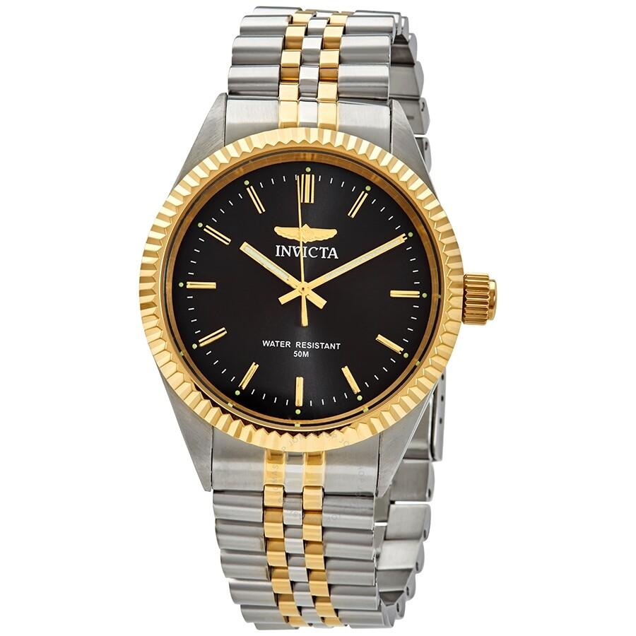Invicta Specialty Black Dial Two-tone Men's Watch 29377