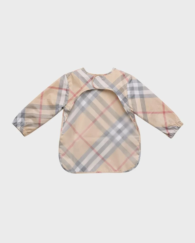 Burberry Girl's Shay Check-Print Bib, Size 6M-18M 2