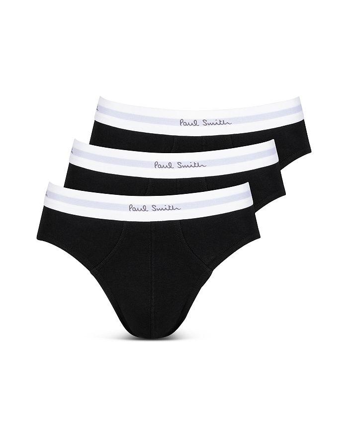 Paul Smith Cotton Stretch Contrast Waistband Briefs, Pack of 3