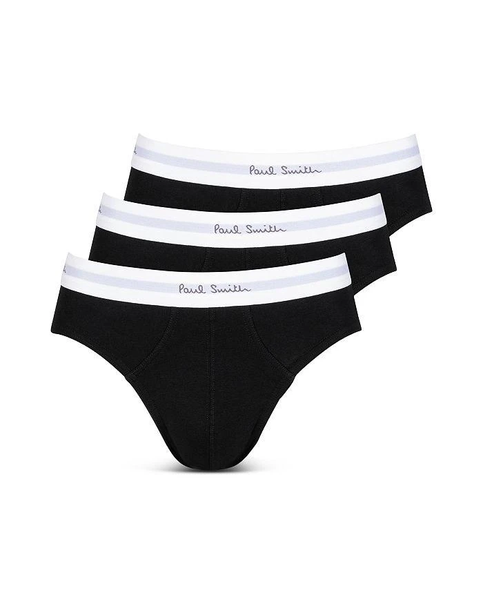 Paul Smith Cotton Stretch Contrast Waistband Briefs, Pack of 3 1