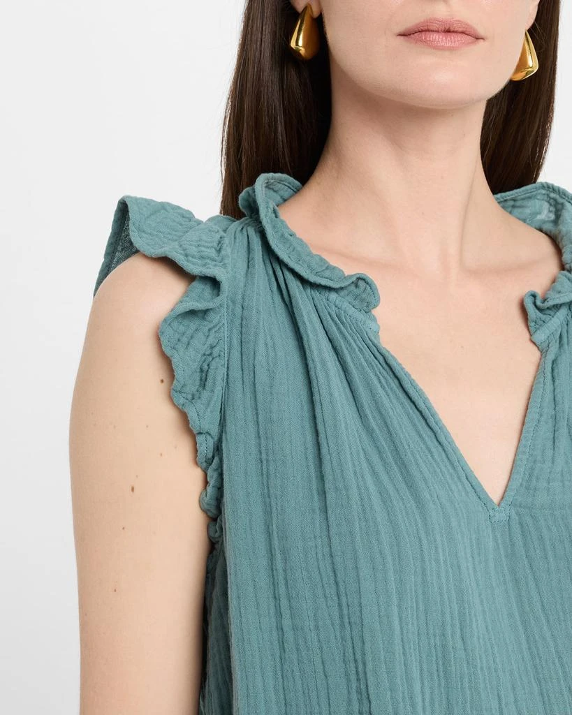 XIRENA Bex Sleeveless Ruffle Cotton Gauze Top 5