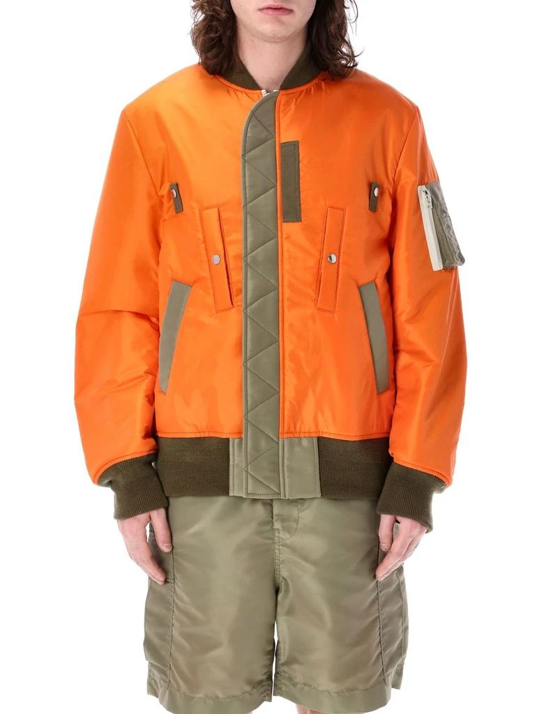 Sacai Sacai Reversible Zipped Bomber Jacket 1