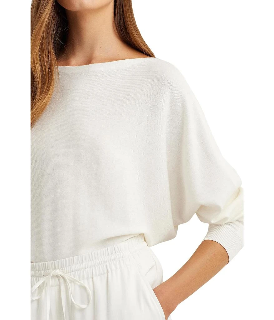 Ralph Lauren Cotton-Blend Dolman-Sleeve Sweater 3