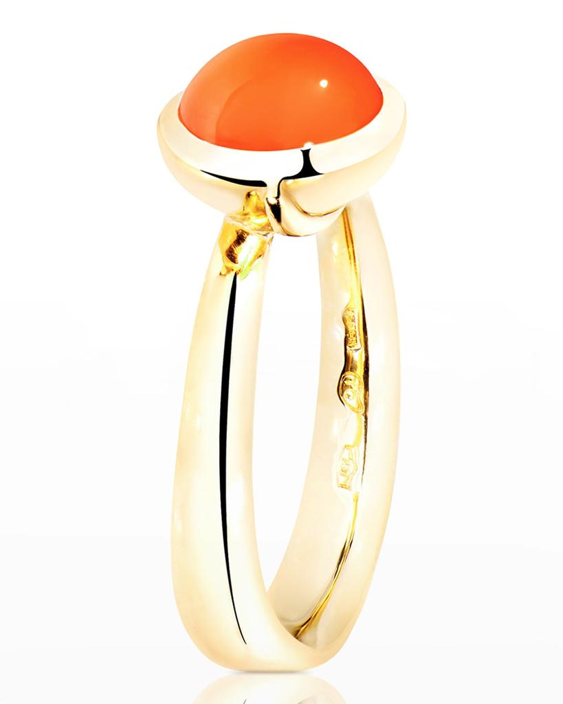 Tamara Comolli Bouton 18k Yellow Gold Carnelian Ring