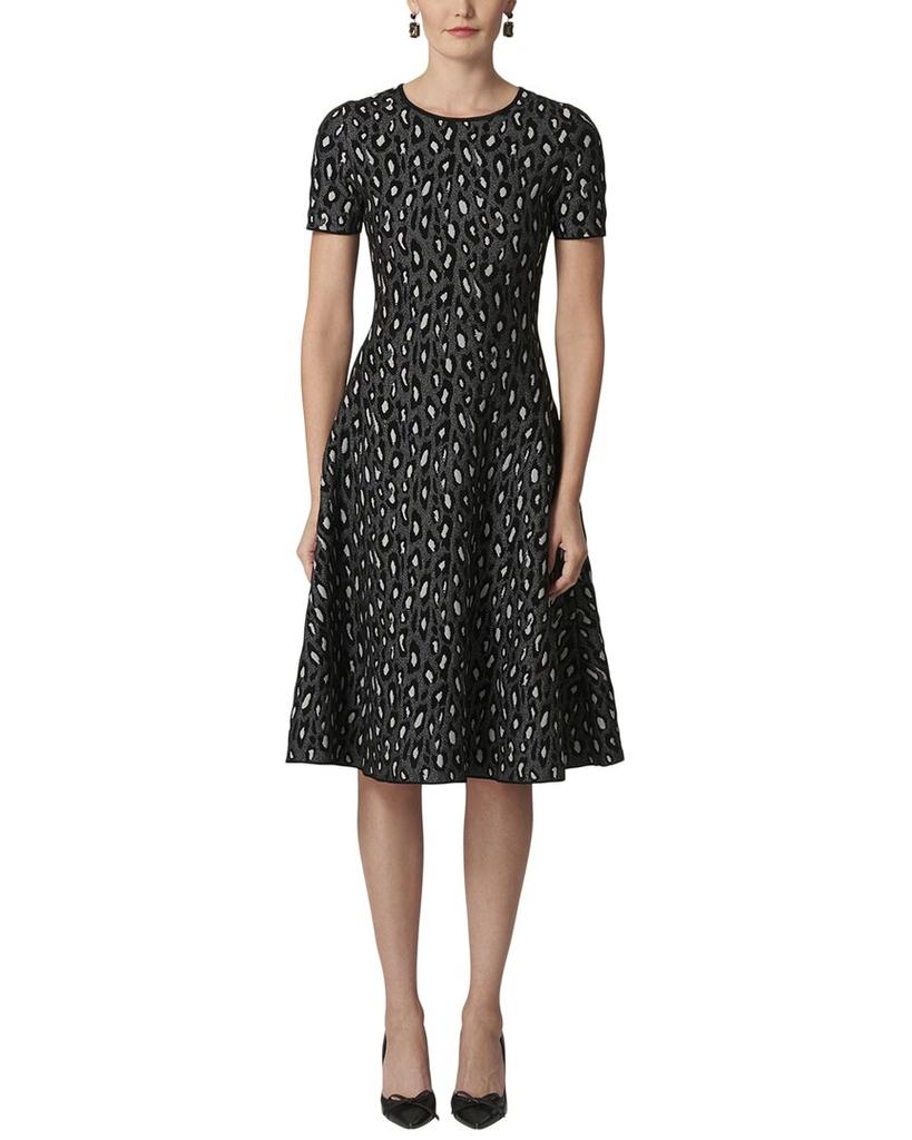 Carolina Herrera Flare Silk-Blend Dress
