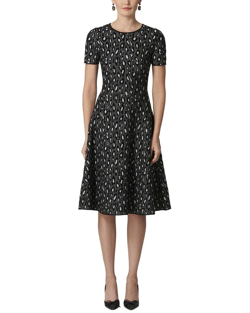 Carolina Herrera Flare Silk-Blend Dress 1