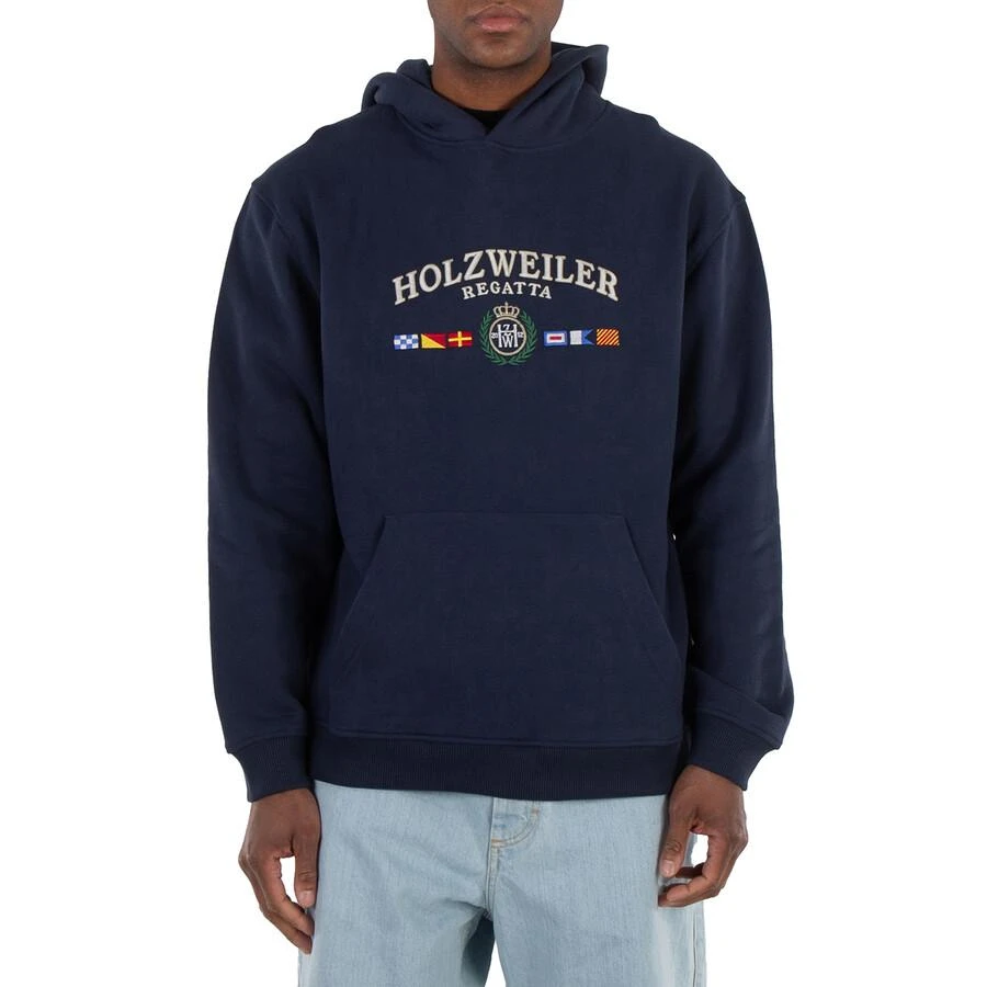HOLZWEILER Holzweiler Men's Dk. Blue Fleece Cooper Regatta Hoodie, Size Small 2