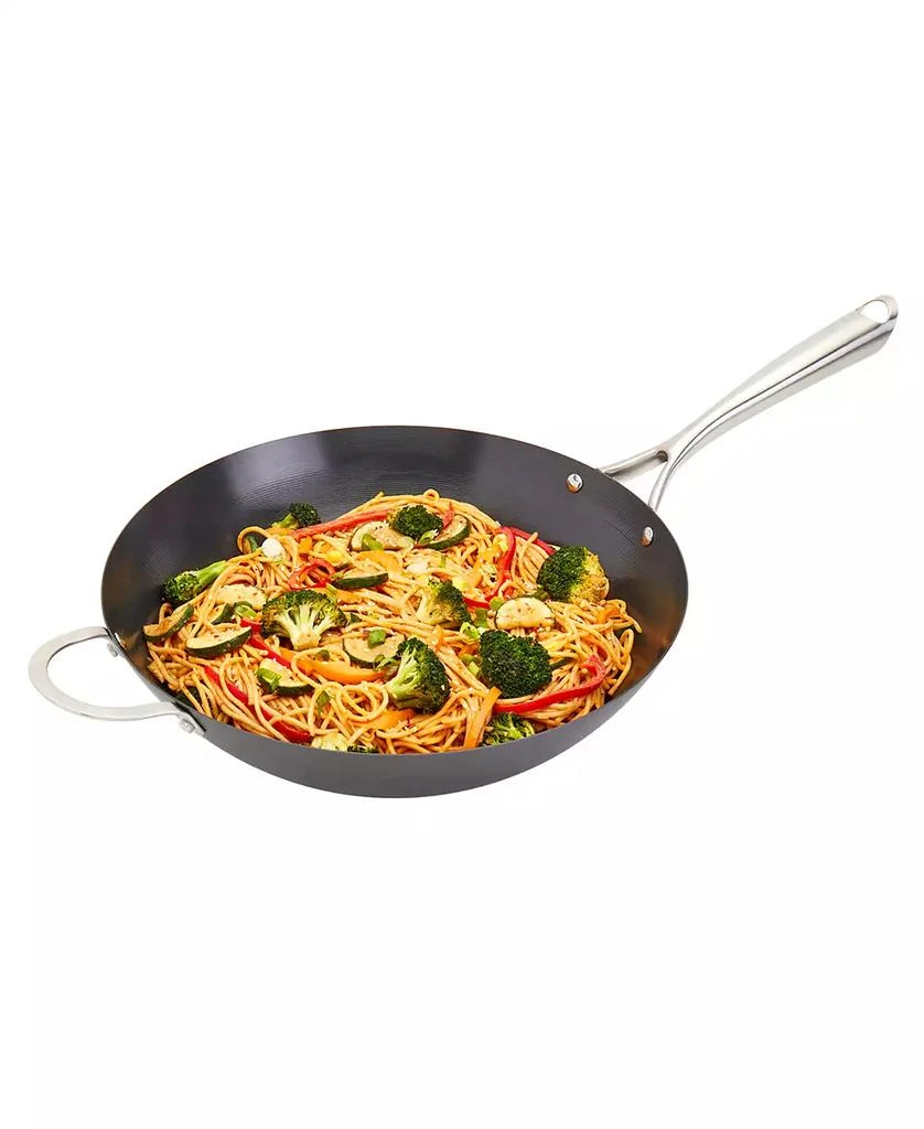 INFUSE Asian Carbon Steel 14" Open Wok 1