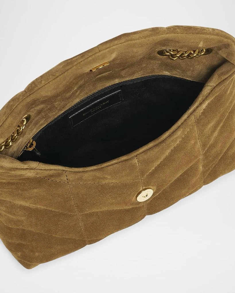 Yves Saint Laurent Lou Puffer Toy YSL Crossbody Bag in Quilted Suede 3