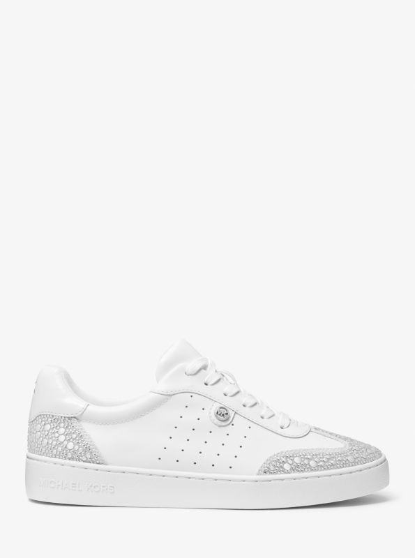 Michael Kors Scotty Embellished Leather Sneaker - Casual
