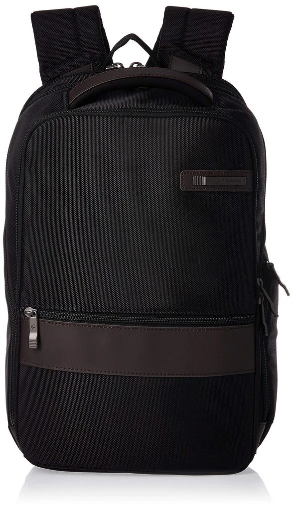 Samsonite Samsonite Kombi Business Backpack, Black/Brown, 17.5 x 12 x 7-Inch 1