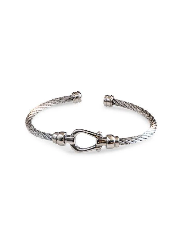 Jean Claude Stainless Steel Cable Bangle 1