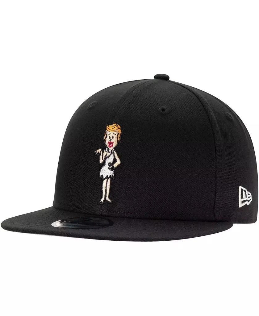 New Era Men's Black The Flintstones Wilma 9FIFTY Snapback Adjustable Hat 1
