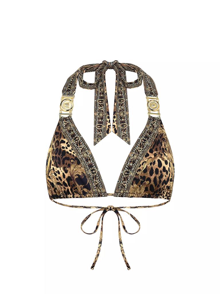 Camilla Era Of Empires Leopard Triangle Bikini Top