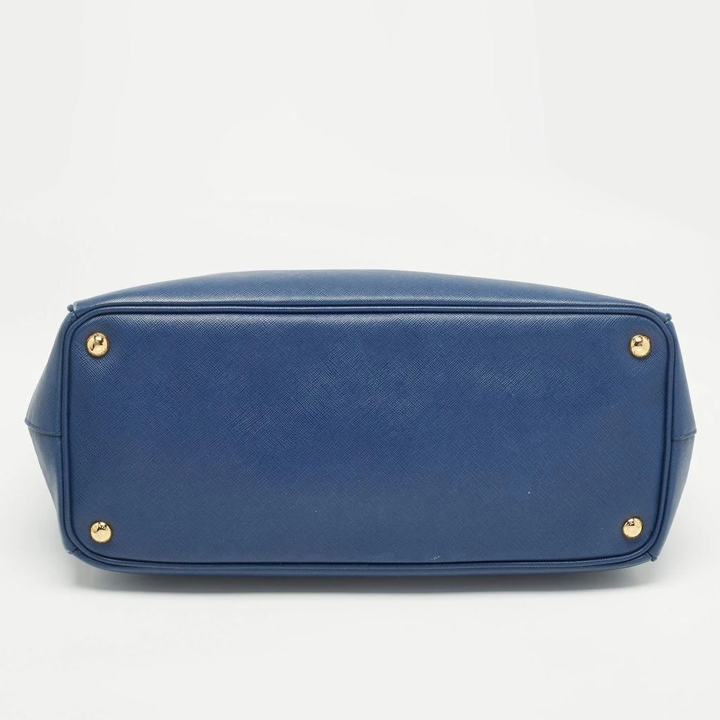 Prada Prada Navy Blue Saffiano Lux Leather Large Double Zip Tote 14