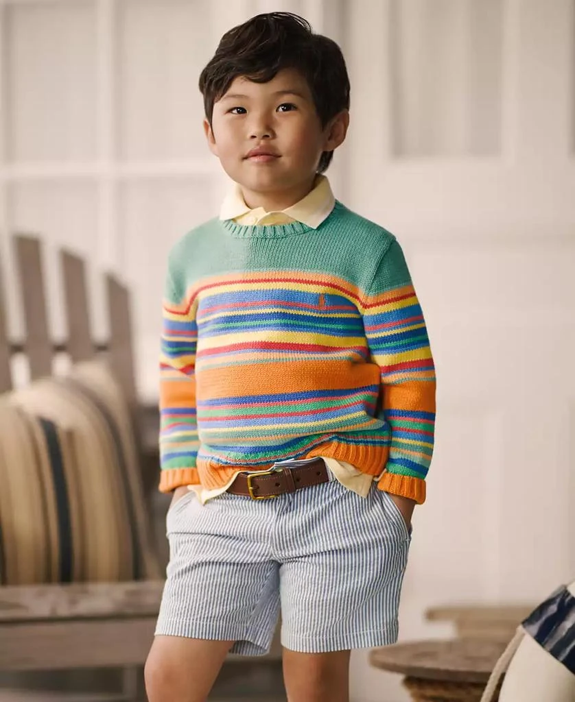 Ralph Lauren Toddler and Little Boys Stretch Seersucker Shorts 1