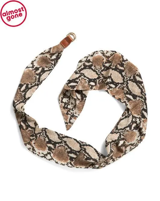 MOST WANTED Snake Scarf Belt