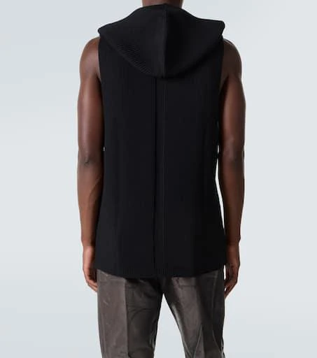 Rick Owens Ribbed-knit virgin wool sweater vest 4