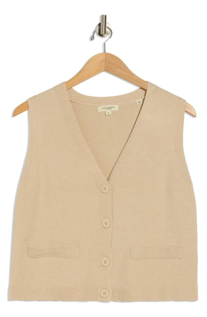 Max Studio V-Neck Sweater Vest 3