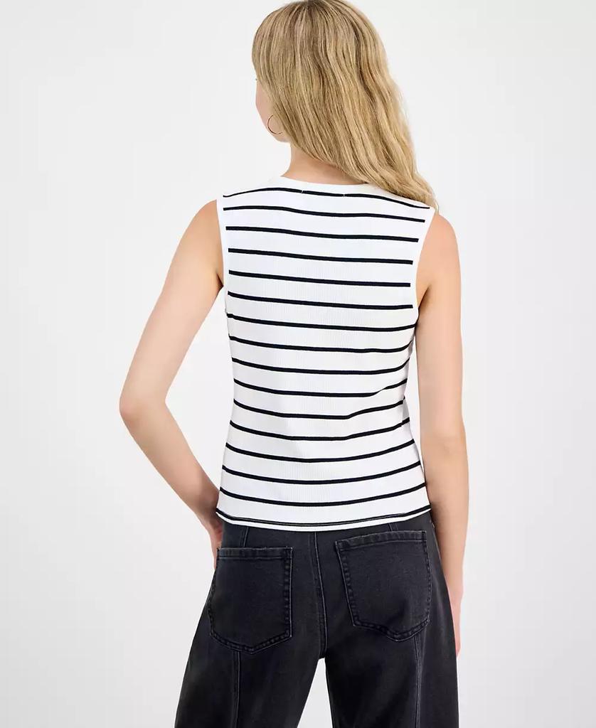 Madden Girl Juniors' Faux Button-Front Tank