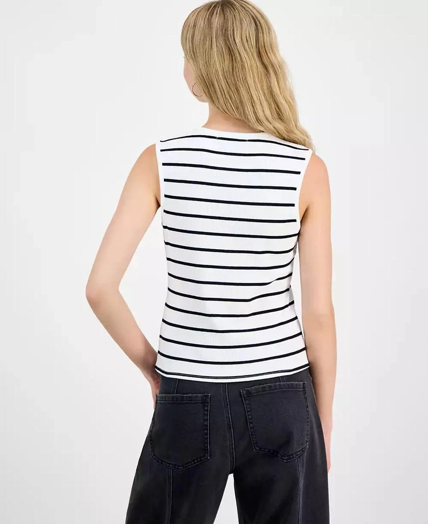 Madden Girl Juniors' Faux Button-Front Tank 2