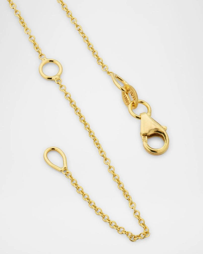 Goshwara Manhattan 18K Yellow Gold Prasiolite Cushion Pendant Necklace 4