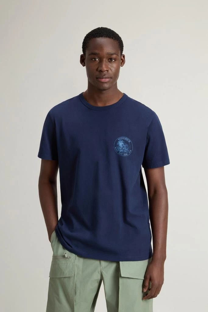 Woolrich Pure Cotton T-shirt - Men - Blue 1