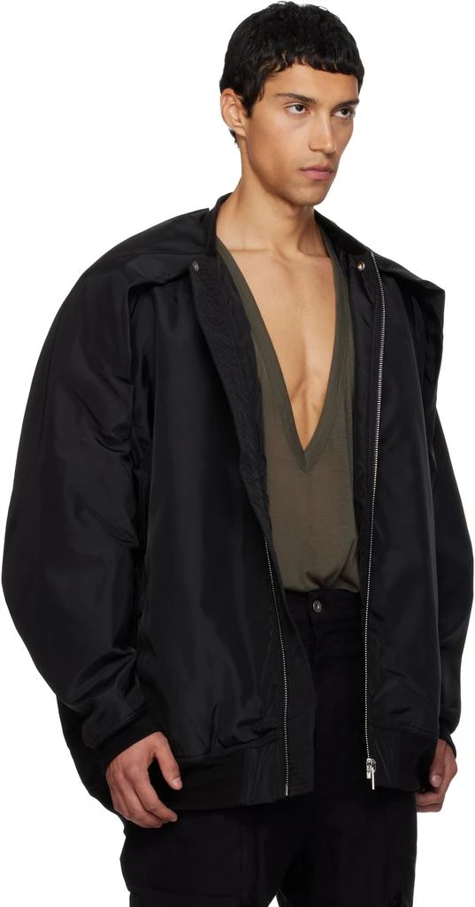 Rick Owens Black Concordians Convertible Jumbo Peter Flight Bomber Jacket 2