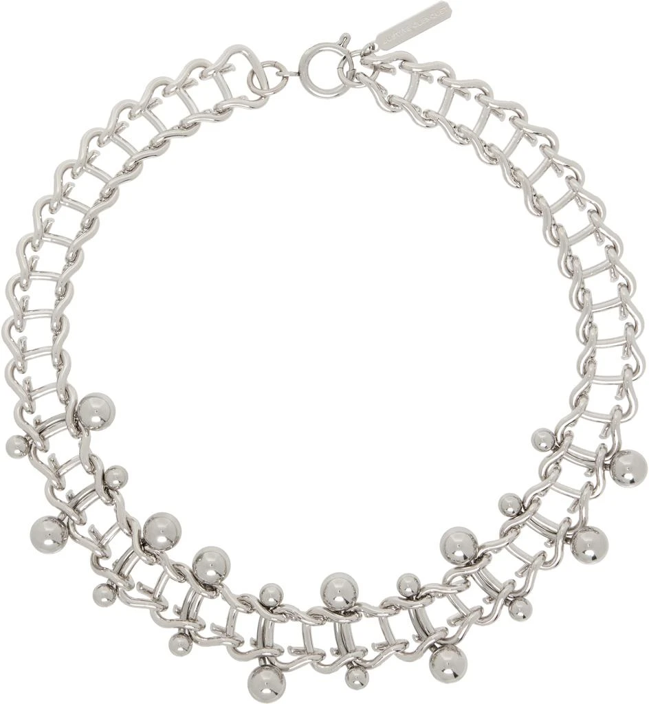 Justine Clenquet Silver Mindy Choker 1