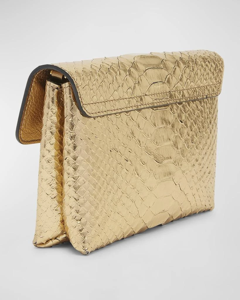 Tom Ford Monarch Mini Bag in Laminated Stamped Python Leather 6