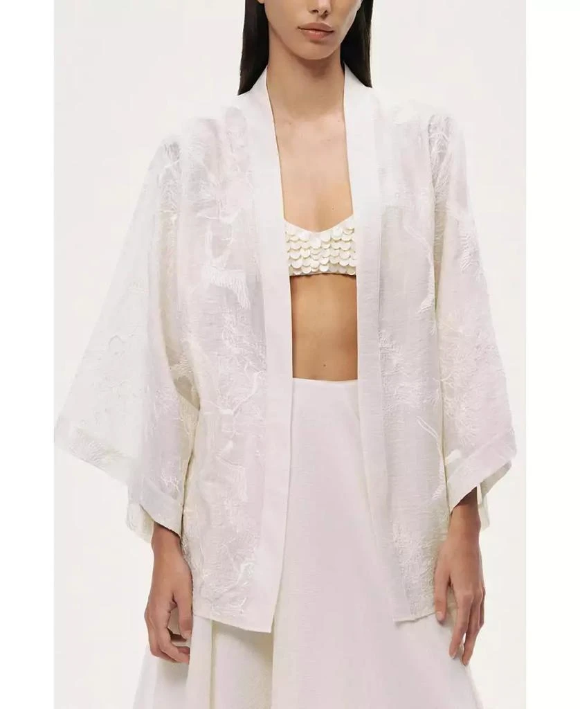 NOCTURNE Women's Textured Jacquard Kimono