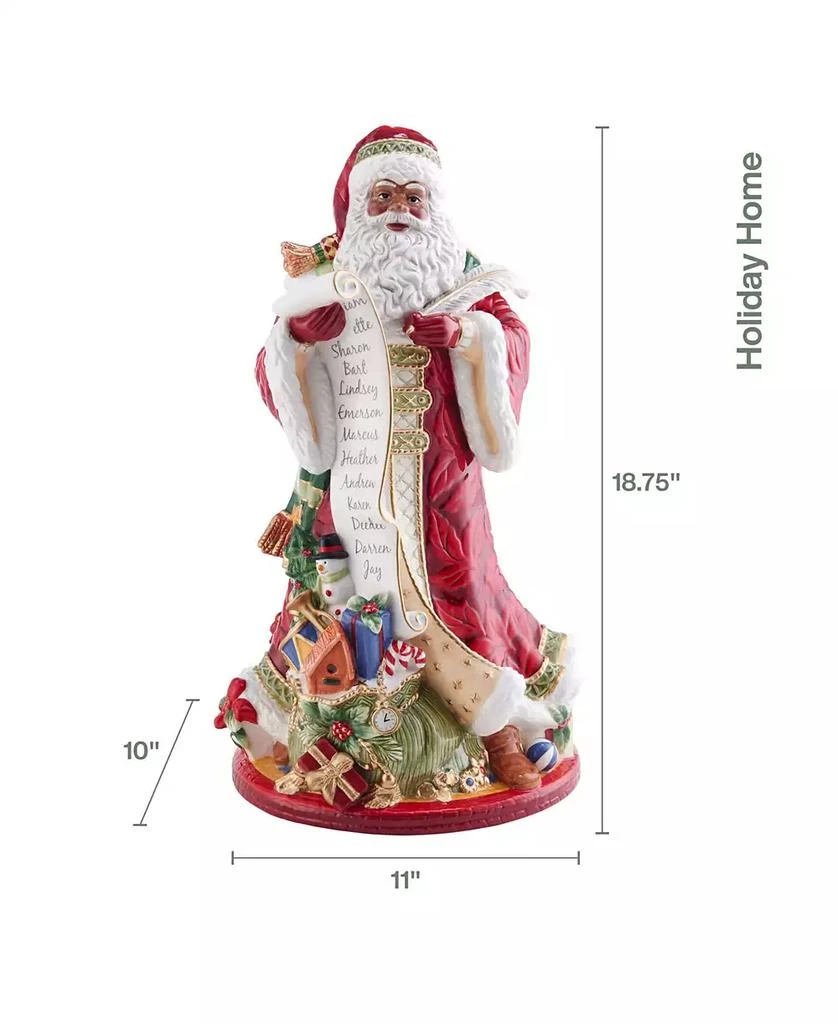 Fitz and Floyd Holiday Home African American Santa Figurine 5
