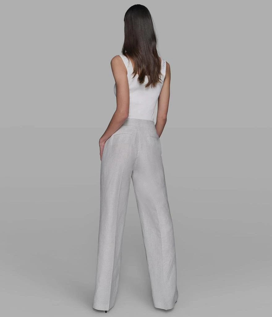 Karl Lagerfeld Paris PINSTRIPE LINEN PANT 2