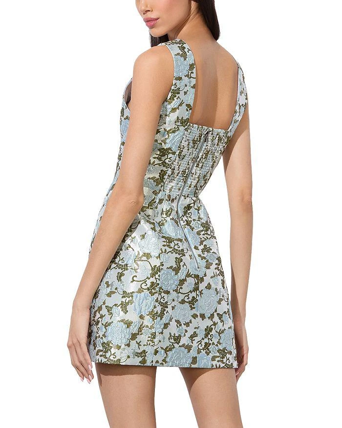 Alice + Olivia Tatum Deep V Mini Dress 5