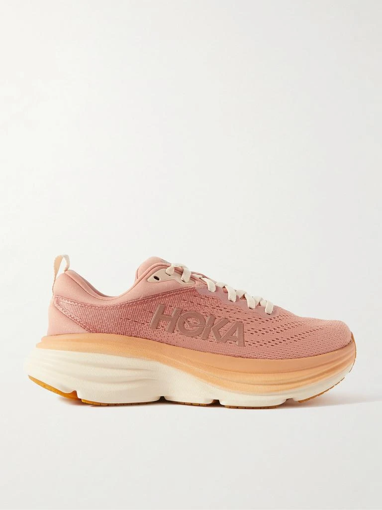 Hoka One One Bondi 8 橡胶边饰网眼运动鞋  - US5.5
