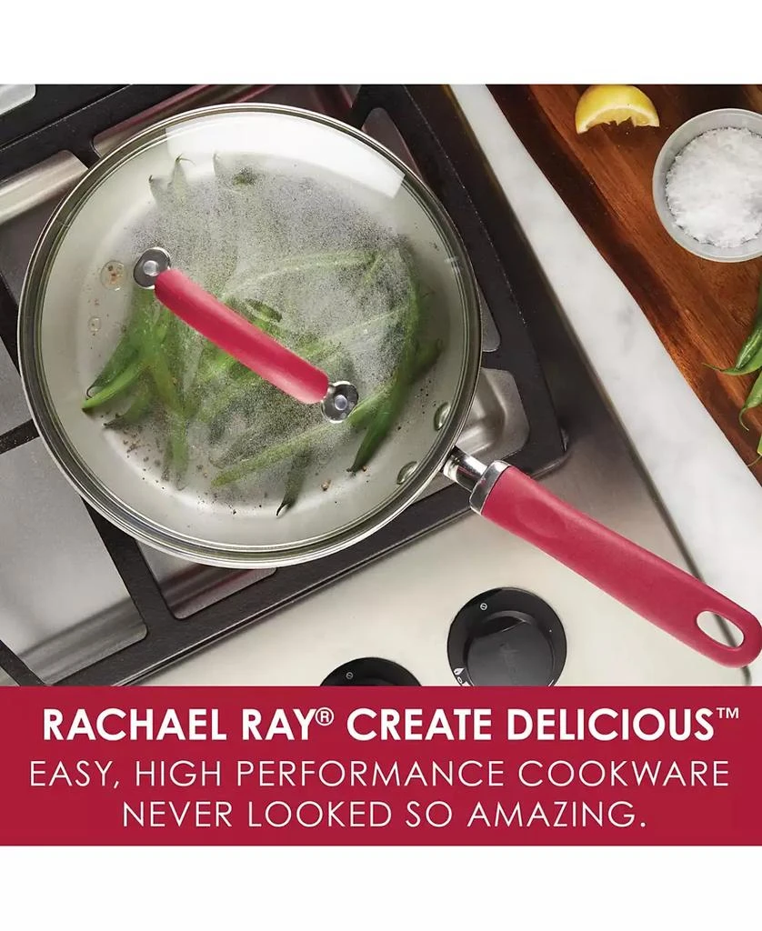 Rachael Ray Create Delicious Aluminum Nonstick Covered 9.5" Deep Skillet 3