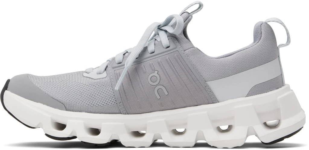 On Big Kids Gray Cloudswift Sneakers 3