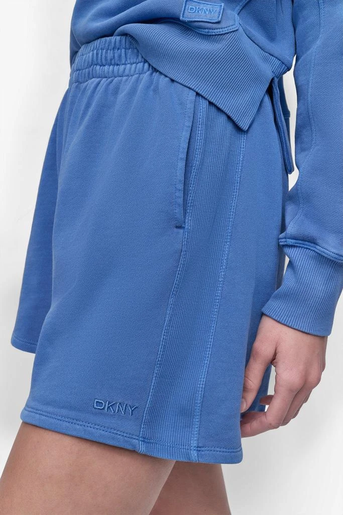 DKNY EXTRA HIGH-RISE RIB-TRIMMED SWEAT SHORT 4